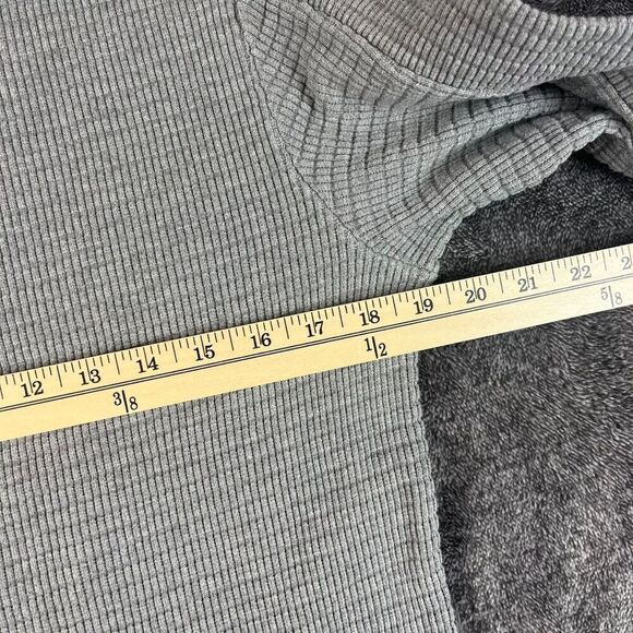 Diesel Men's Waffle Knitted Pullover Sweater Gray Thermal Men's S Long Sleeve - Picture 6 of 11